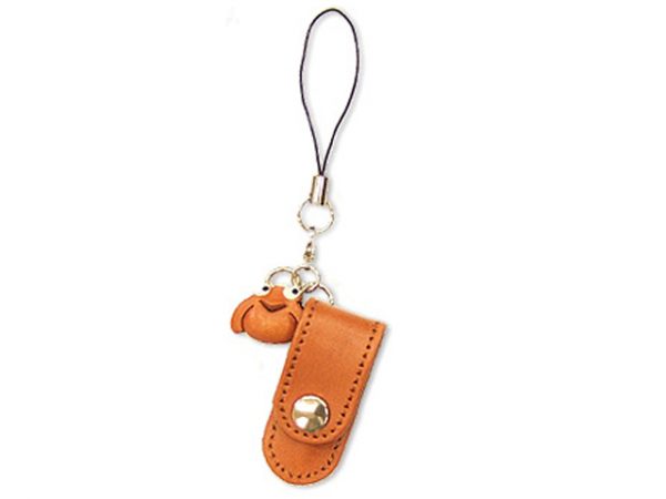 FROG LEATHER CELLULARPHONE CHARM PENCIL CASE