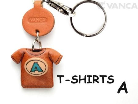 A(BLUE) JAPANESE LEATHER KEYCHAINS T-SHIRT