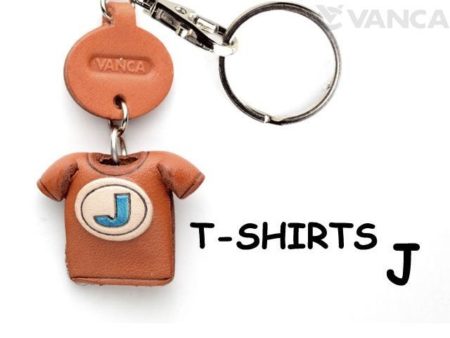 J(BLUE) LEATHER KEYCHAINS T-SHIRT