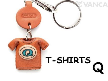 Q(BLUE) LEATHER KEYCHAINS T-SHIRT