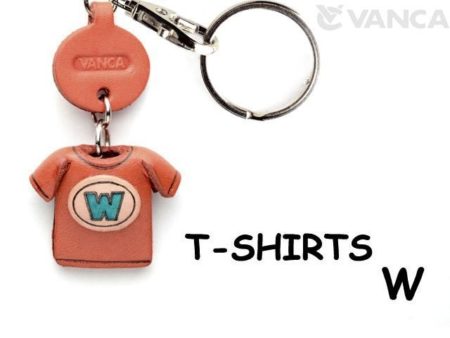 W(BLUE) LEATHER KEYCHAINS T-SHIRT