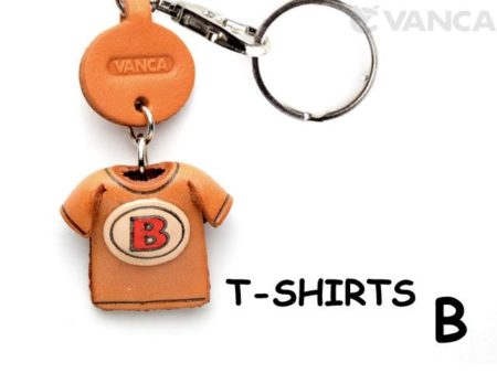 B(RED) LEATHER KEYCHAINS T-SHIRT