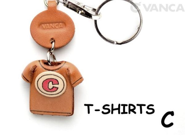 C(RED) LEATHER KEYCHAINS T-SHIRT