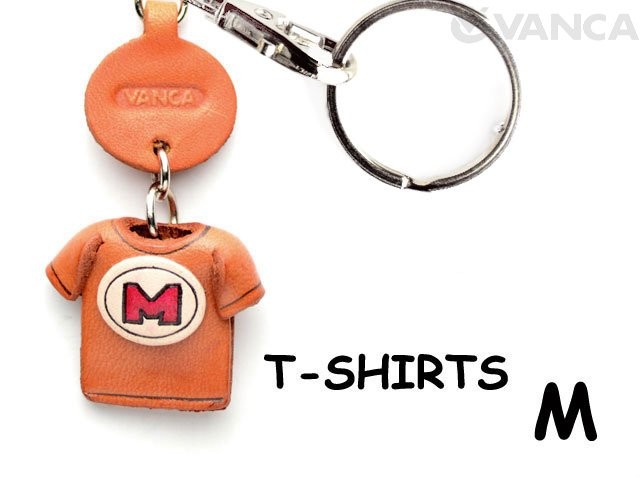 M(RED) LEATHER KEYCHAINS T-SHIRT
