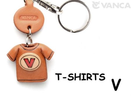 V(RED) LEATHER KEYCHAINS T-SHIRT