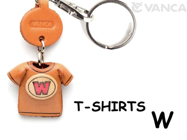 W(RED) LEATHER KEYCHAINS T-SHIRT