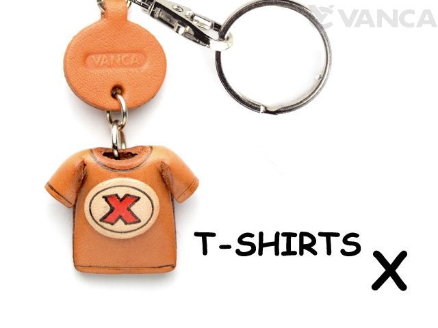X(RED) LEATHER KEYCHAINS T-SHIRT