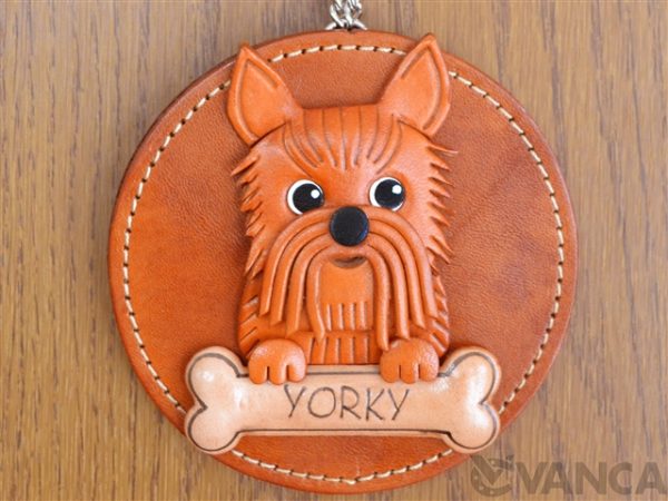 YORKSHIRE TERRIER LEATHER WALL DECO