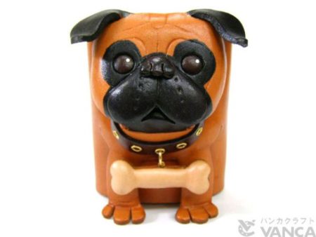 PUG HANDMADE LEATHER DOG EYEGLASSES HOLDER/STAND