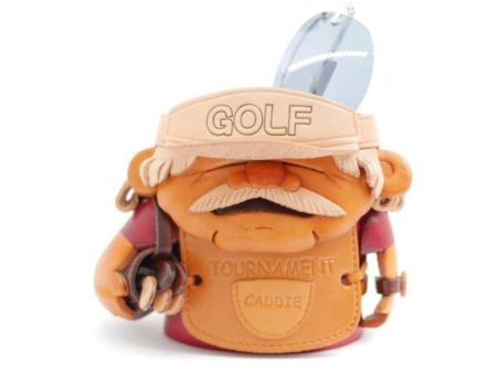 GOLF CADDY HANDMADE LEATHER EYEGLASSES HOLDER/STAND