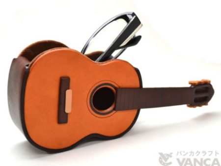 GUITAR HANDMADE LEATHER EYEGLASSES HOLDER/STAND