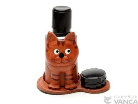 CAT JAPANESE LEATHER SEAL STAND