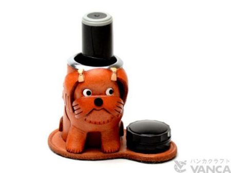 SHIH TZU LEATHER SEAL STAND