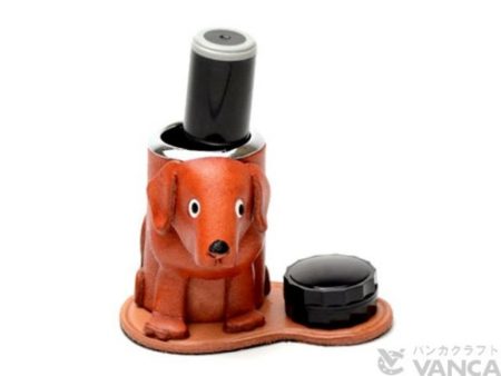 LABRADOR RETRIEVER LEATHER SEAL STAND