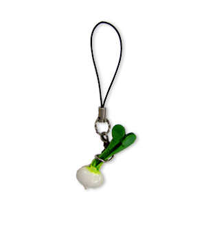 BEET LEATHER CELLULARPHONE CHARM VEGETABLES