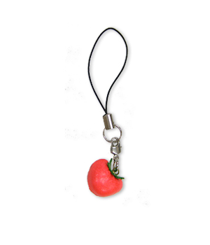 TOMATO LEATHER CELLULARPHONE CHARM VEGETABLES