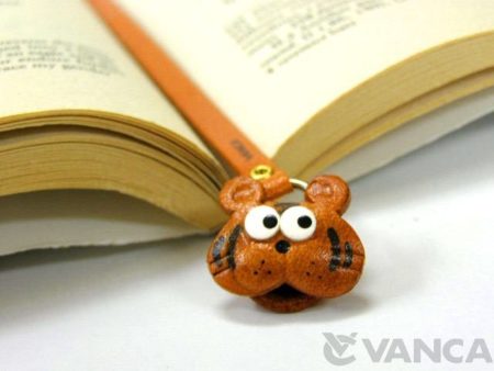 TIGER HANDMADE LEATHER ANIMAL BOOKMARK/BOOKMARKER