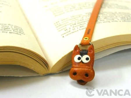 HORSE HANDMADE LEATHER ANIMAL BOOKMARK/BOOKMARKER