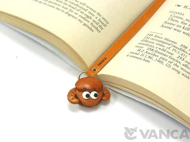 SHEEP HANDMADE LEATHER ANIMAL BOOKMARK/BOOKMARKER