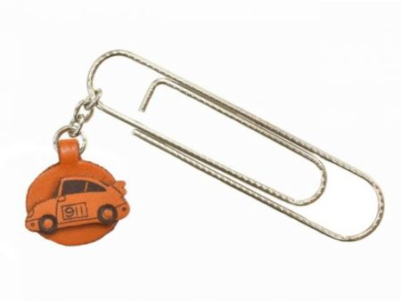 SPORTS CAR LEATHER CHARM/PAPER CLIP