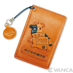 ZODIAC/ COW LEATHER COMMUTER PASS/PASSCARD HOLDERS