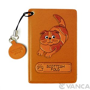 SCOTTISH FOLD LEATHER COMMUTER PASS/PASSCARD HOLDERS