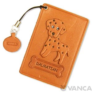 DALMATIAN LEATHER COMMUTER PASS CASE/CARD HOLDERS