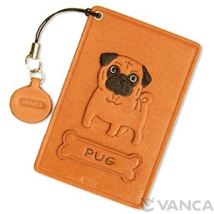 PUG LEATHER COMMUTER PASS/PASSCARD HOLDERS