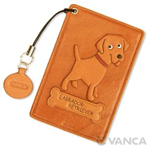 LABRADOR RETRIEVER LEATHER COMMUTER PASS/PASSCARD HOLDERS