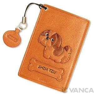 SHIH TZU LEATHER COMMUTER PASS/PASSCARD HOLDERS