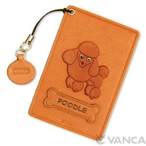 POODLE LEATHER COMMUTER PASS/PASSCARD HOLDERS