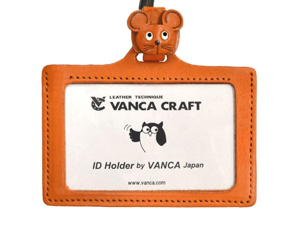 Pitcher Strike out Leather Commuter ID/Pass Card Holder Handmade *VANCA* #26638 