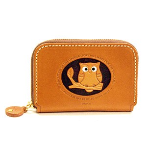 OWL GENUINE LEATHER ANIMAL BUSINESS CARD CASE