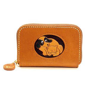 DOG&CAT GENUINE LEATHER ANIMAL BUSINESS CARD CASE