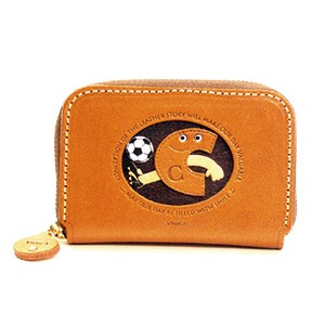 SOCCER C GENUINE LEATHER ANIMAL BUSINESS CARD CASE