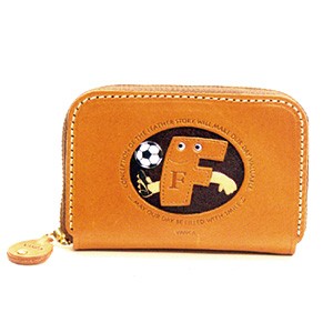 SOCCER F GENUINE LEATHER ANIMAL BUSINESS CARD CASE