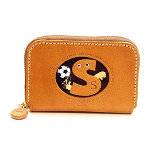 SOCCER S GENUINE LEATHER ANIMAL BUSINESS CARD CASE