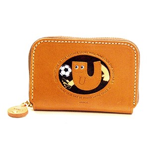 SOCCER U GENUINE LEATHER ANIMAL BUSINESS CARD CASE