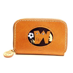 SOCCER W GENUINE LEATHER ANIMAL BUSINESS CARD CASE