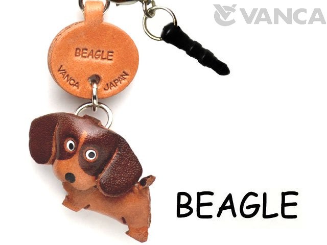 BEAGLE LEATHER DOG EARPHONE JACK ACCESSORY