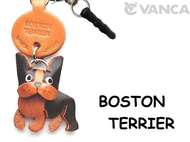 BOSTON TERRIER LEATHER DOG EARPHONE JACK ACCESSORY