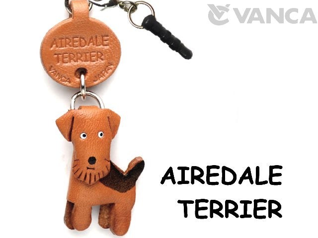 AIREDALE TERRIER LEATHER DOG EARPHONE JACK ACCESSORY