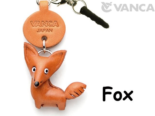 FOX LEATHER ANIMAL EARPHONE JACK ACCESSORY