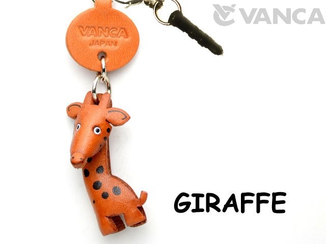 GIRAFFE LEATHER ANIMAL EARPHONE JACK ACCESSORY