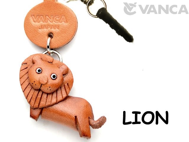 LION LEATHER ANIMAL EARPHONE JACK ACCESSORY