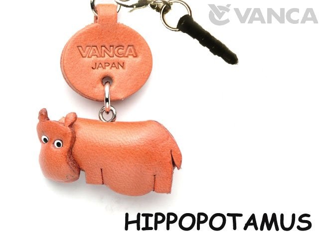 HIPPOPOTAMUS LEATHER ANIMAL EARPHONE JACK ACCESSORY