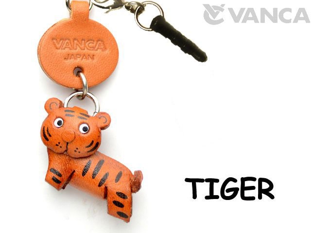 TIGER LEATHER ANIMAL EARPHONE JACK ACCESSORY