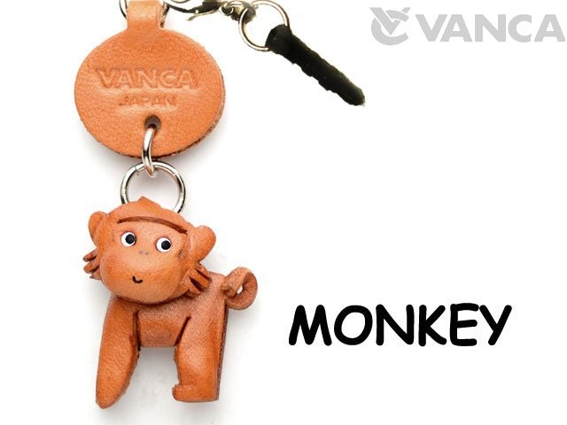 MONKEY LEATHER ANIMAL EARPHONE JACK ACCESSORY