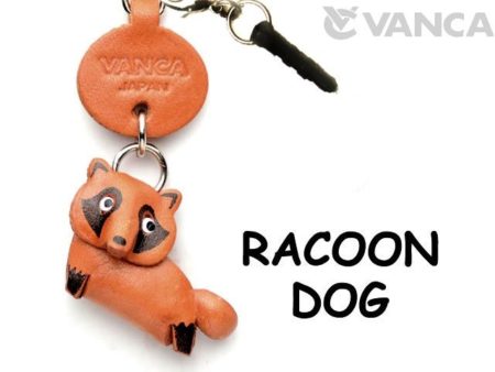 RACOON DOG LEATHER ANIMAL EARPHONE JACK ACCESSORY