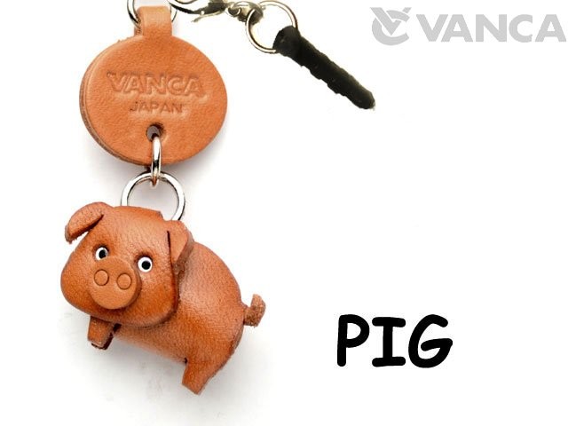 PIG LEATHER ANIMAL EARPHONE JACK ACCESSORY